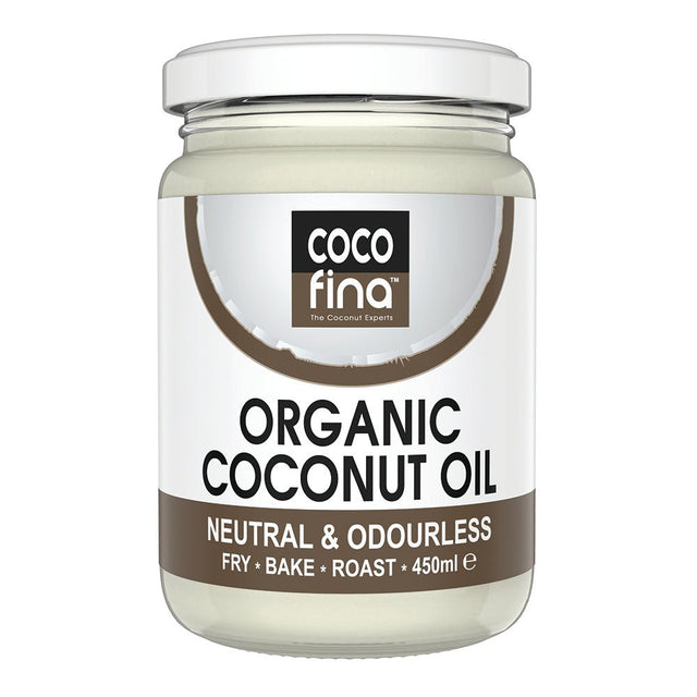 Everyday Organic Neutral Coconut Oil 500ml Glass Jar - Greenlands Health Store