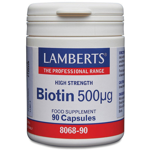 High Strength Biotin 500ug 90 capsule - Greenlands Health Store