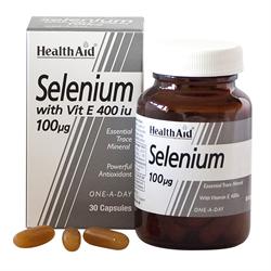 Selenium 100ug + Vitamin E 400iu - 30 Capsules - Greenlands Health Store