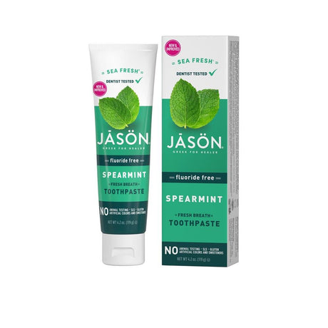 Sea Fresh Spearmint Fresh Breath Toothpaste Fluoride Free - 119g - Greenlands Health Store