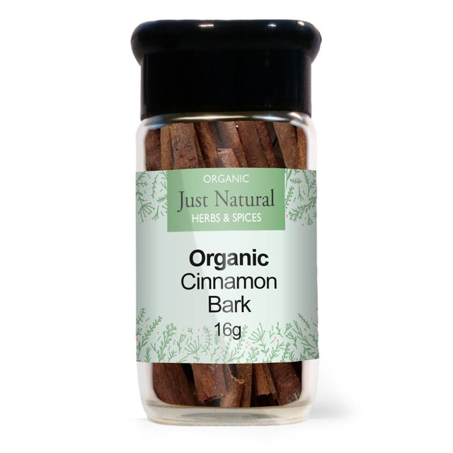 Organic Ceylon Cinnamon Sticks (Glass Jar) 16g - Greenlands Health Store