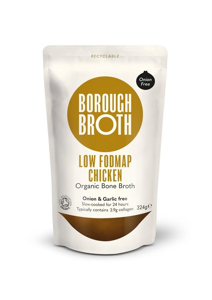 100% Organic Low FODMAP Chicken Bone Broth 324g - Greenlands Health Store