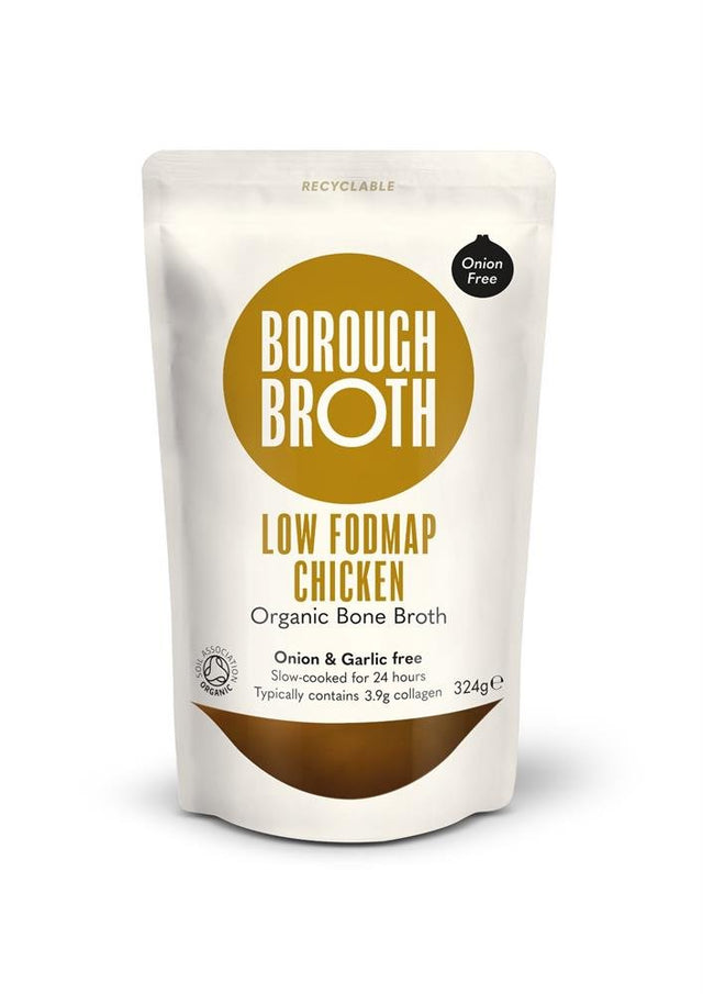 100% Organic Low FODMAP Chicken Bone Broth 324g - Greenlands Health Store