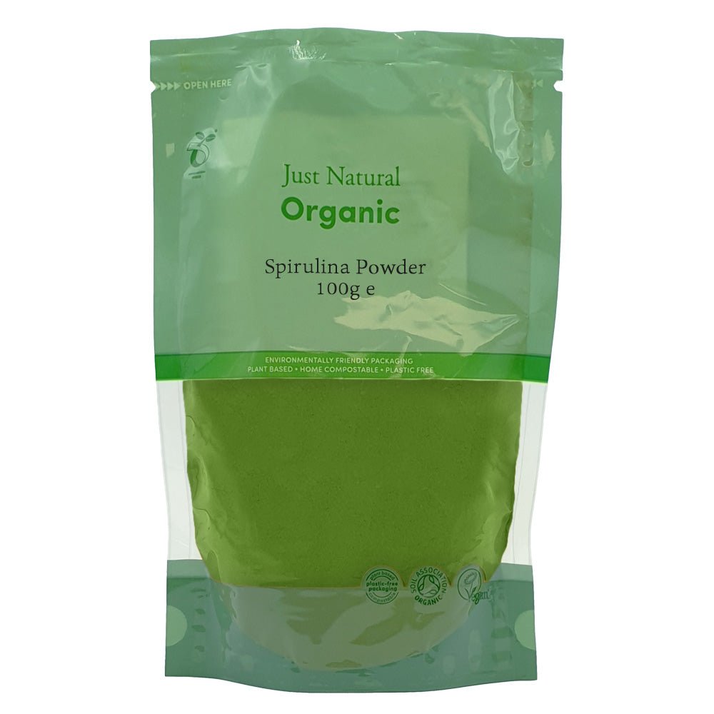 Just Natural Organic Spirulina Powder 100g - Greenlands Health Store