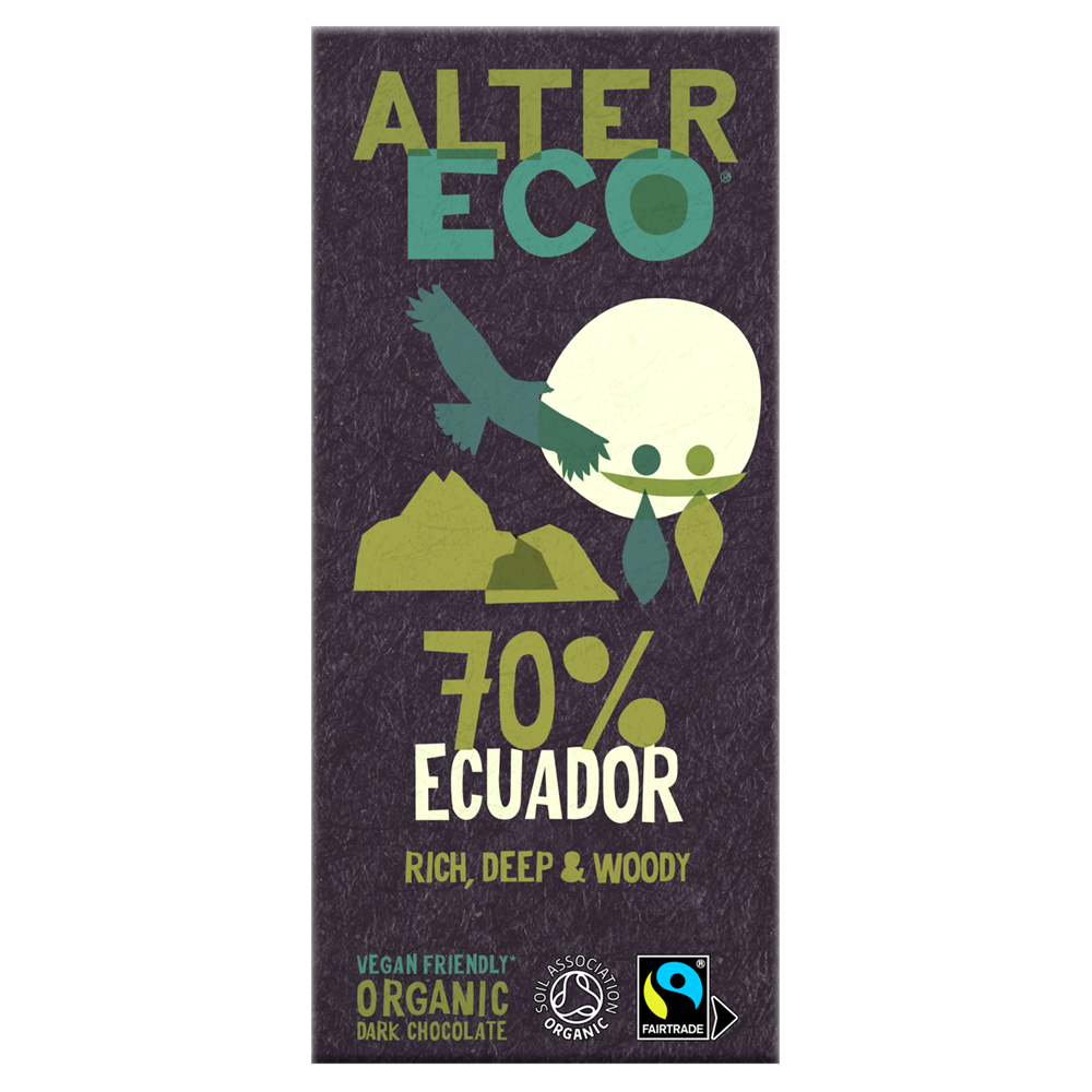 AlterEco Dark Chocolate 70% Ecuador 100g - Greenlands Health Store