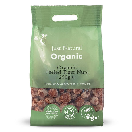 Organic Tiger Nuts Raw - Peeled 250g - Greenlands Health Store