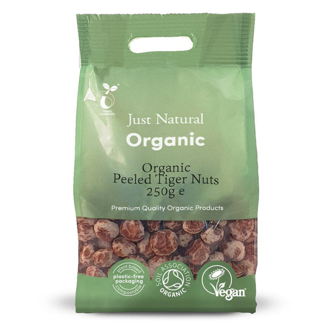 Organic Tiger Nuts Raw - Peeled 250g - Greenlands Health Store