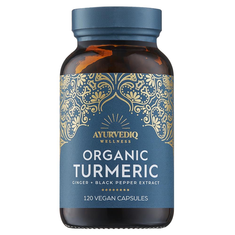 Organic Turmeric Ginger & Black Pepper Extract Caps - 120's - Greenlands Health Store