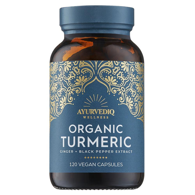 Organic Turmeric Ginger & Black Pepper Extract Caps - 120's - Greenlands Health Store