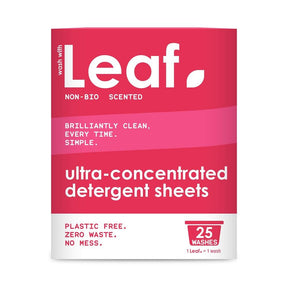 Leaf Non Bio Laundry Detergent Sheets 25 Pack - Greenlands Health Store