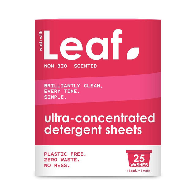 Leaf Non Bio Laundry Detergent Sheets 25 Pack - Greenlands Health Store