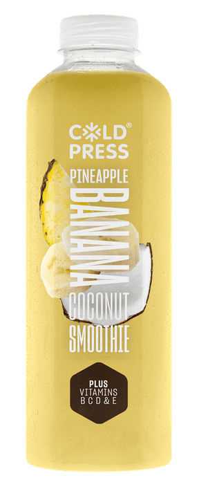 Coldpress Coconut Pineapple Banana Smoothie Plus Vitamins 750ml - Greenlands Health Store