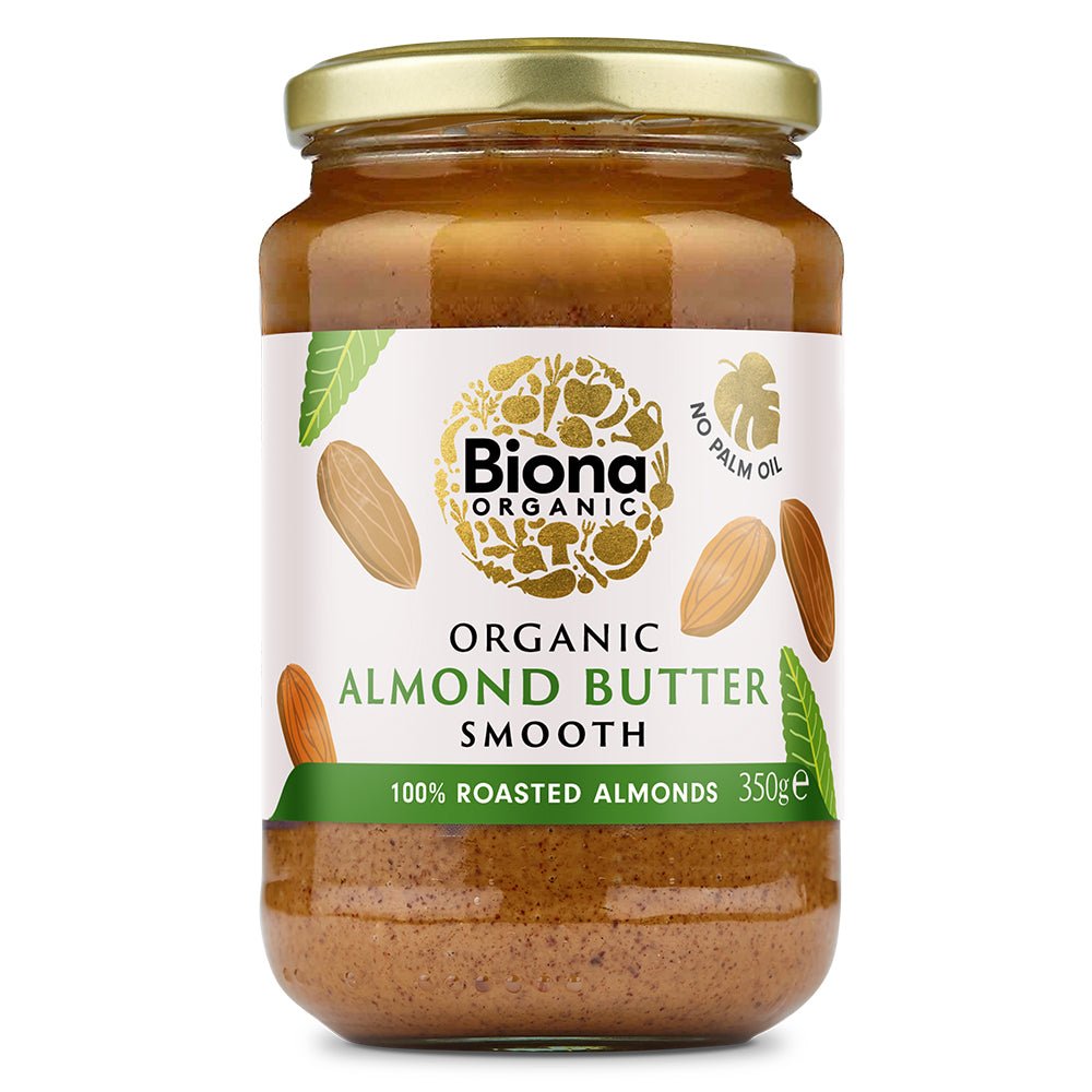 Biona Organic Almond Butter 350g - Greenlands Health Store
