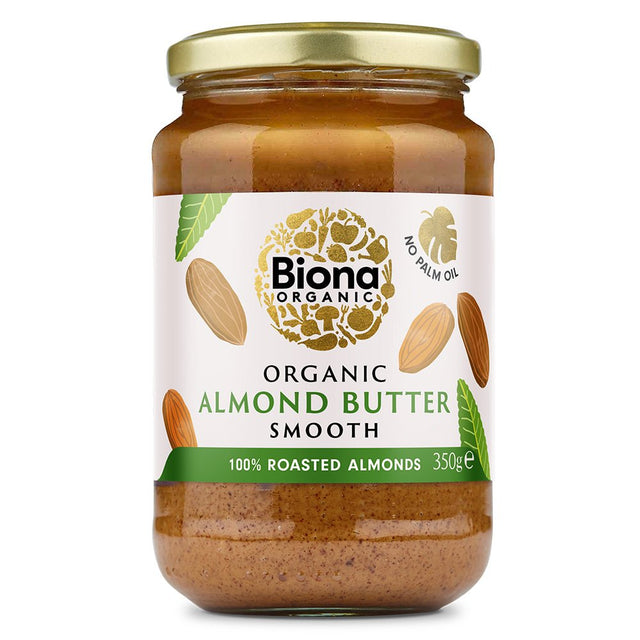 Biona Organic Almond Butter 350g - Greenlands Health Store