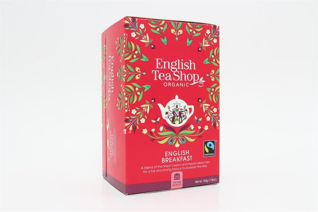 Org. English Breakfast Tea - 20 Tea Bag Sachets - Greenlands Health Store