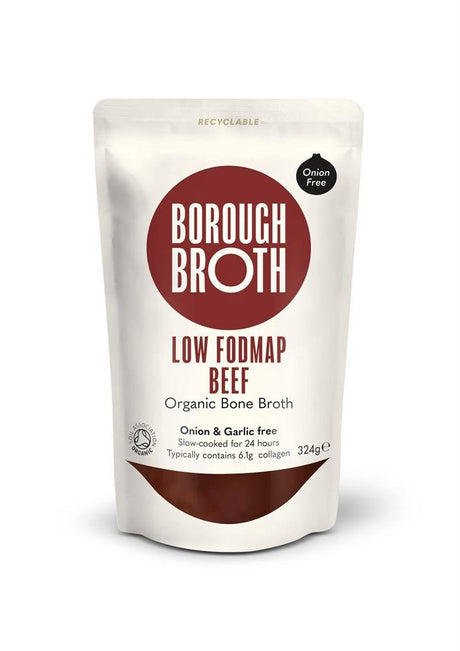 100% Organic Low FODMAP Beef Bone Broth 324g - Greenlands Health Store