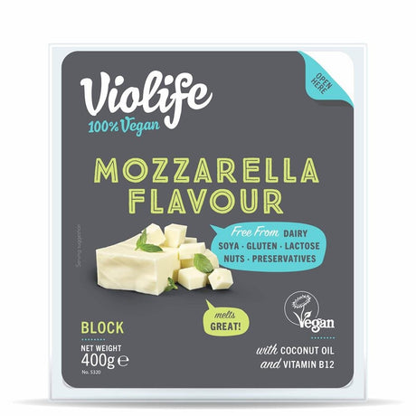 Violife Block Mozzarella Flavour 400g - Greenlands Health Store