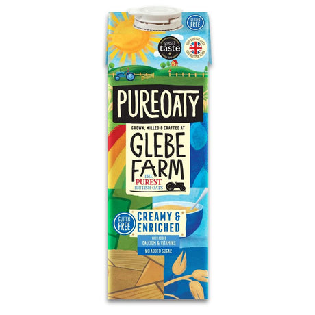 Glebe Farm PureOaty Creamy & Enriched Oat Drink 1 ltr - Greenlands Health Store