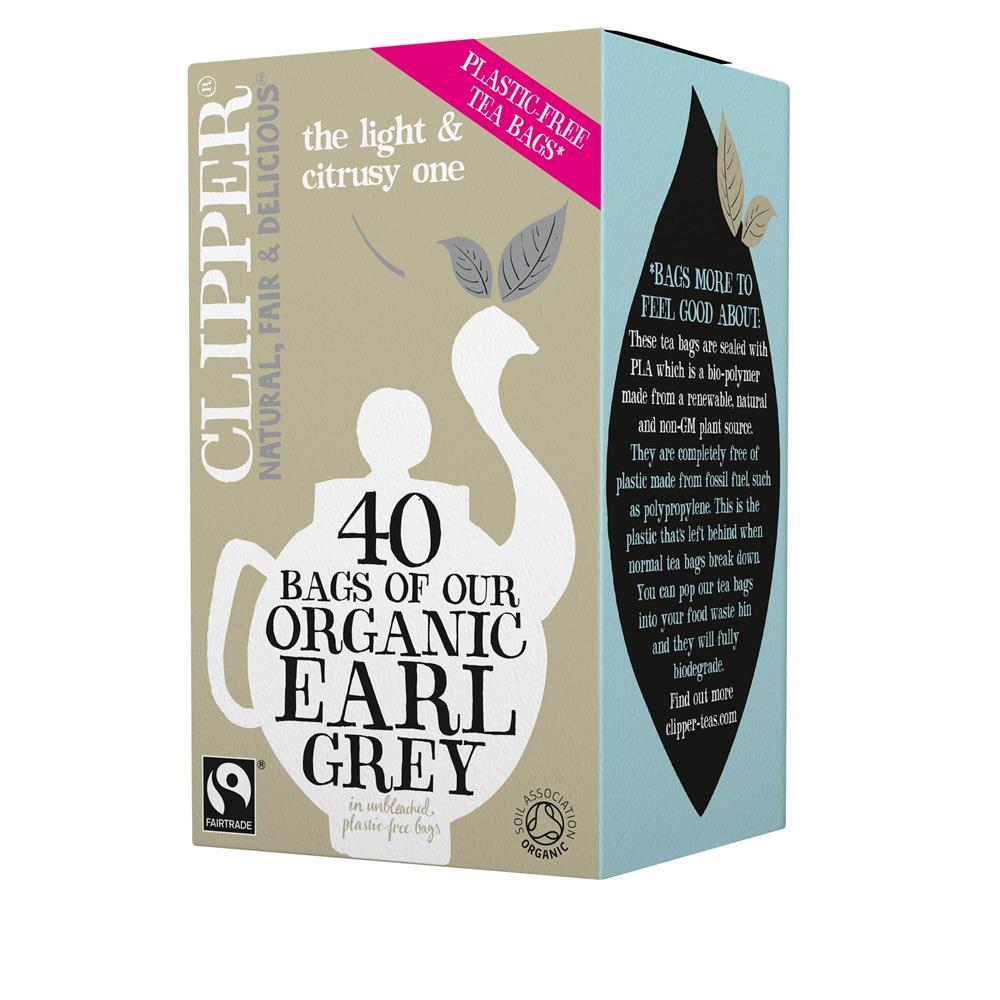 Clipper Organic & Fairtrade Earl Grey 40 Tea Bags - Greenlands Health Store