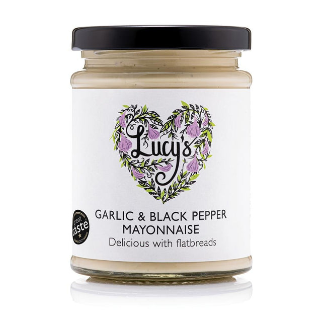 Roasted Garlic and Black Pepper Mayonnaise 240g - Greenlands Health Store