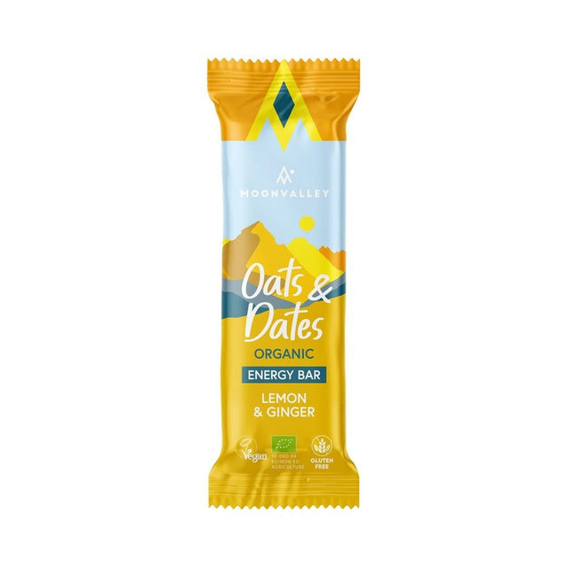 Organic Gluten - free Energy Bar Lemon & Ginger 50g - Greenlands Health Store