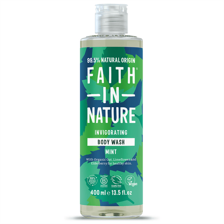 Faith In Nature Body Wash Mint 400ml - Greenlands Health Store