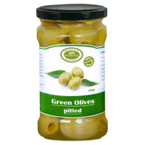 Korvel Natural Green Olives Pitted Halkidiki Super Colossal 290g - Greenlands Health Store