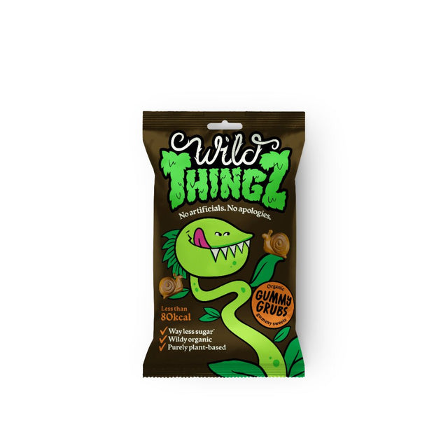 Wild Thingz Organic & Vegan Sweets Gummy Grubs 25g - Greenlands Health Store
