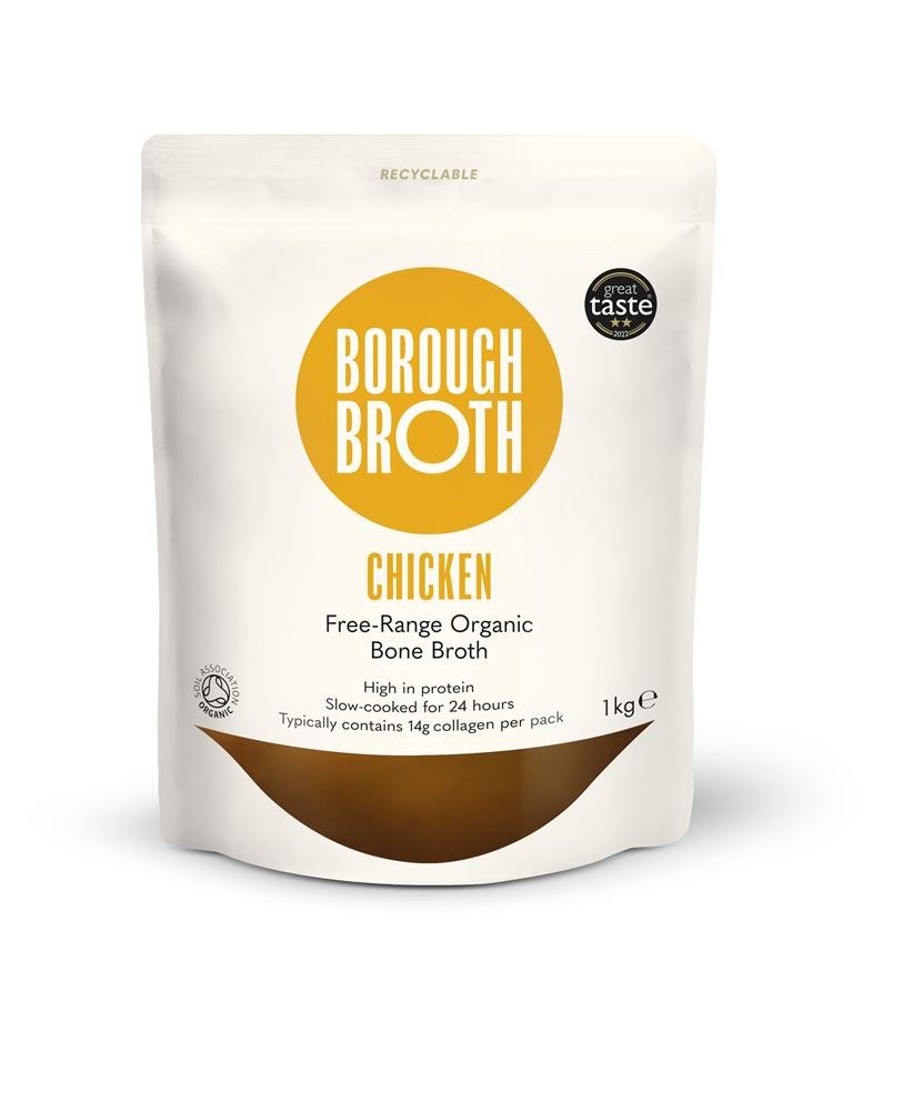 Free - Range Organic Chicken Bone Broth 1kg - Greenlands Health Store
