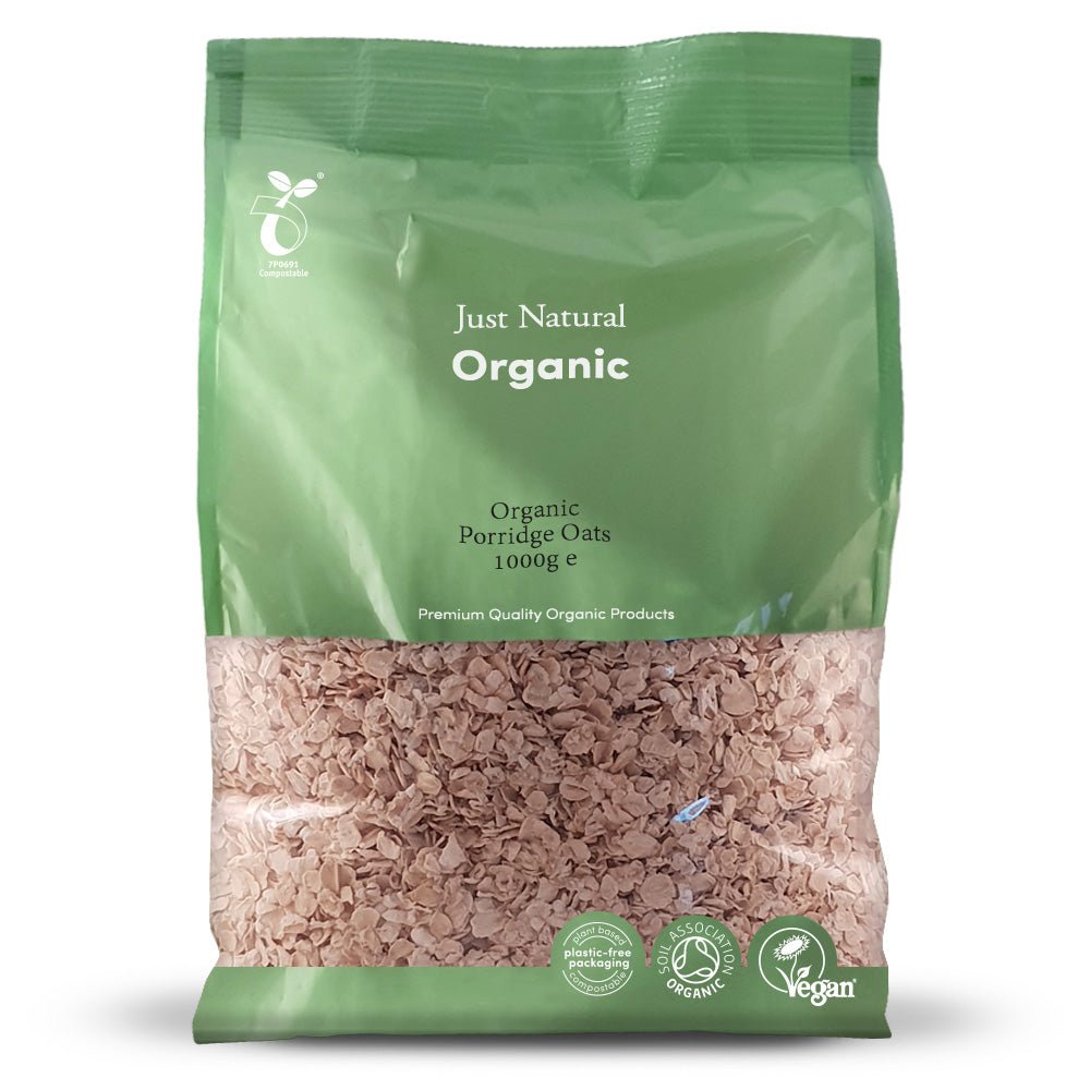 Organic Porridge Oats 1000g - Greenlands Health Store