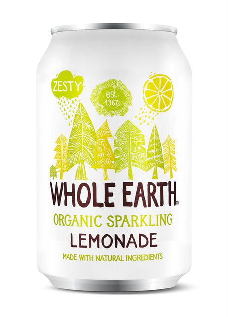 Whole Earth Lightly Sparkling Organic Lemonade 330ml - Greenlands Health Store