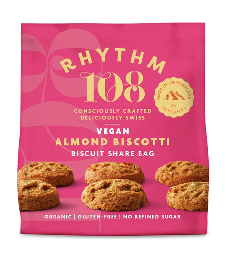 Almond Biscotti Tea Biscuit Share Bag 135g - Greenlands Health Store