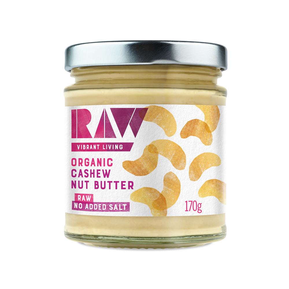 Organic Raw Whole Cashew Butter 170g - Greenlands Health Store