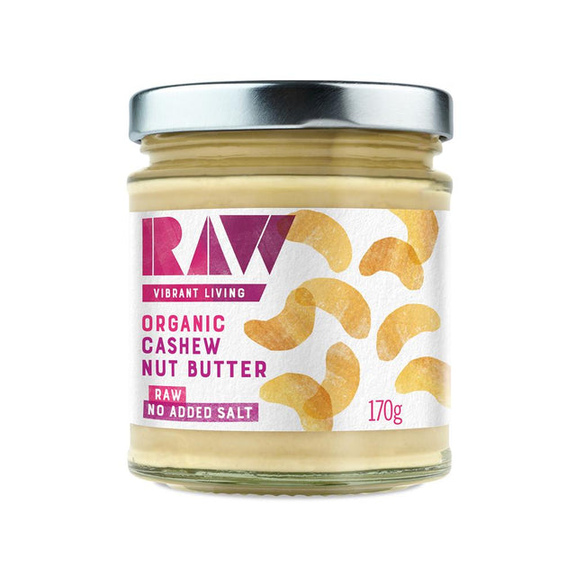 Organic Raw Whole Cashew Butter 170g - Greenlands Health Store