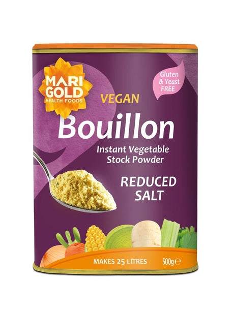 Marigold Less Salt Veg Bouillon 500g Purple - Greenlands Health Store
