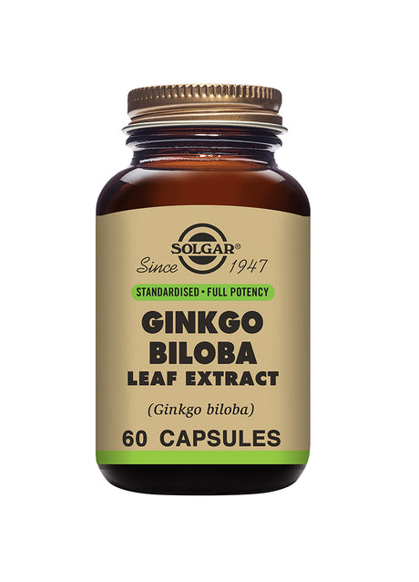 SFP Ginkgo Biloba Leaf Extract Vegetable Capsules - Pack of 60 - Greenlands Health Store