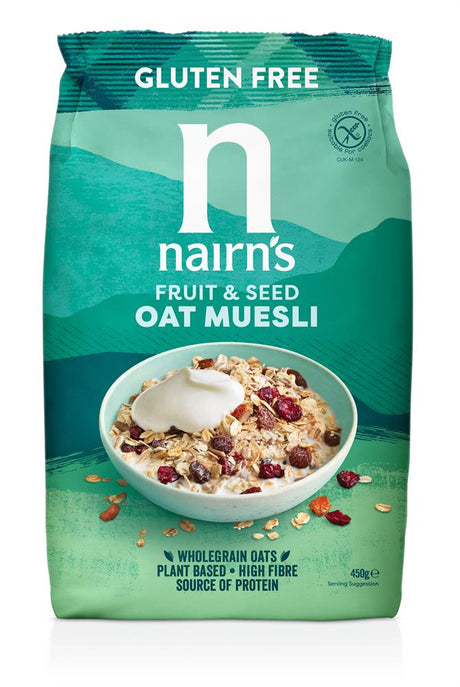 Gluten Free Fruit and Seed Oat Muesli 450g - Greenlands Health Store