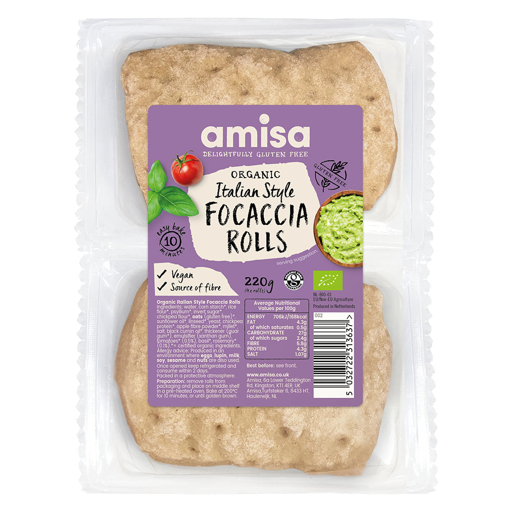 Classic Italian Style Gluten Free Bread Rolls 220g - Greenlands Health Store