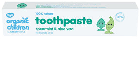 Organic Children Spearmint & Aloe Vera Toothpaste 50ml - Greenlands Health Store