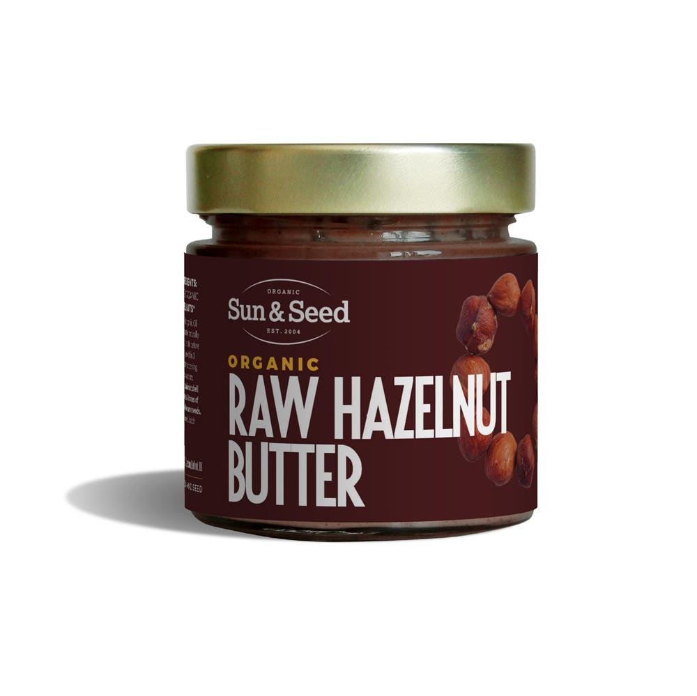 Sun and Seed Organic Raw Hazelnut Butter 200g - Greenlands Health Store