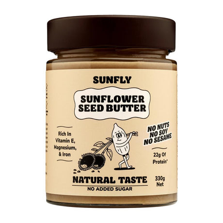 Natural Taste and No Added Sugar Sunflower Seed Butter 330g - Greenlands Health Store