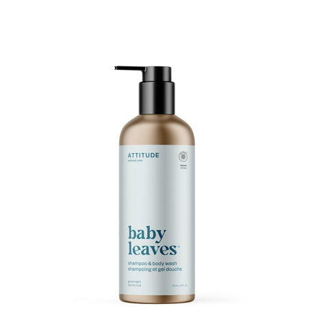 Baby Leaves Essential 2in1 Shampoo & Body Wash Almond Milk 473ml - Greenlands Health Store