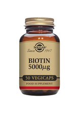 Solgar® Biotin 5000 µg Vegetable Capsules - Greenlands Health Store