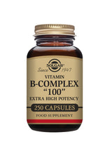 Solgar® Vitamin B-Complex "100" Extra High Potency Vegetable Capsules - Greenlands Health Store