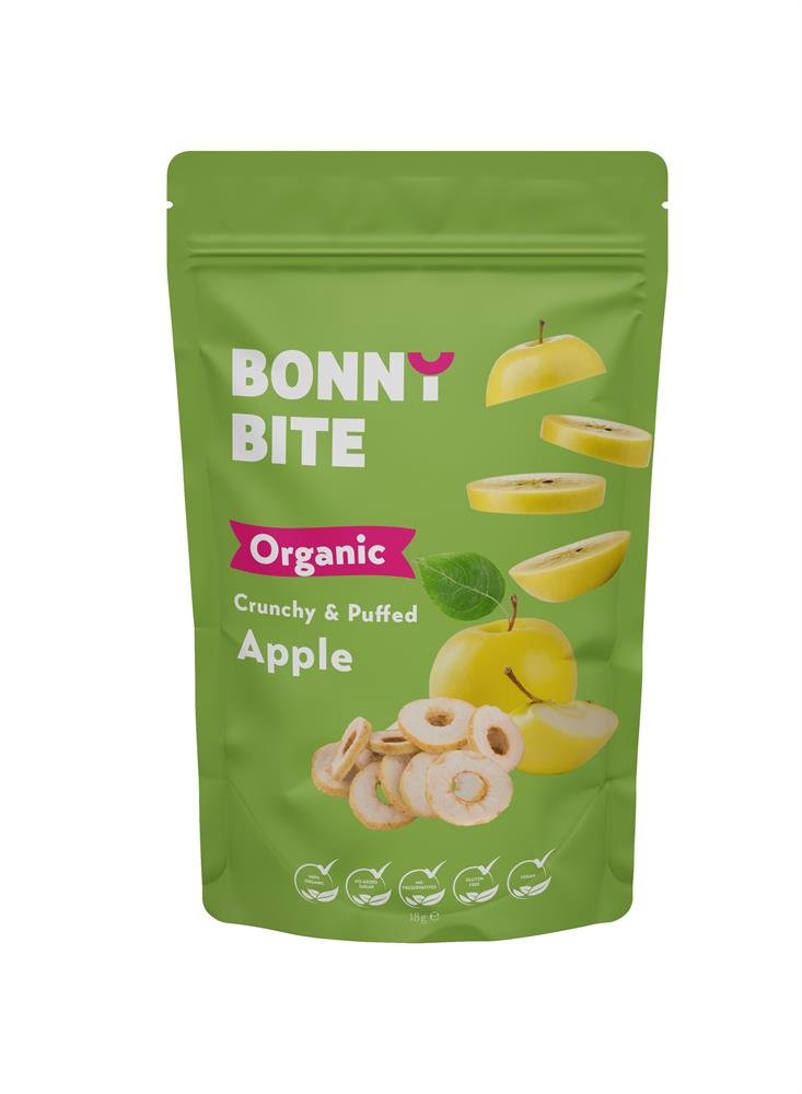 Bonny Bite - Crunchy & Puffed Apple - Greenlands Health Store