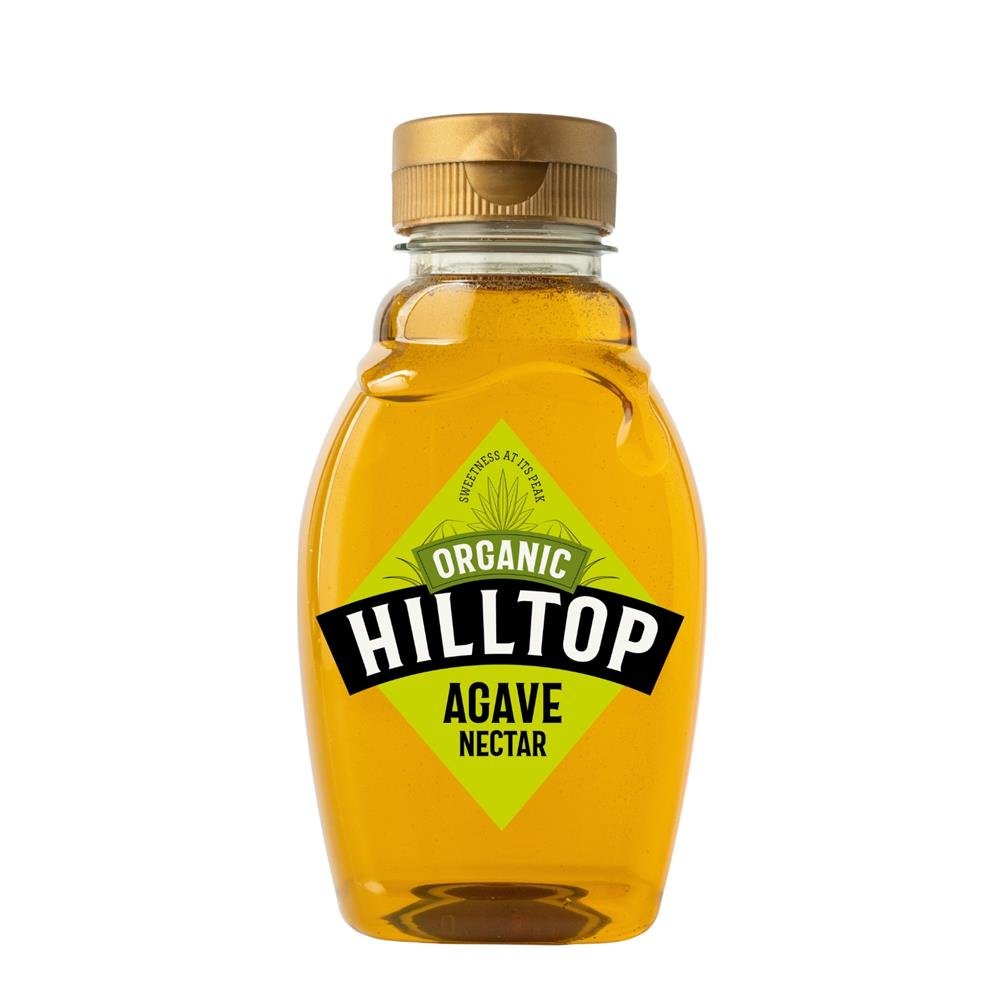 Hilltop Organic Agave Nectar Squeezy Bottle 330g - Greenlands Health Store