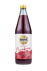 Organic Cranberry Fruit Drink 750ml - Greenlands Health Store