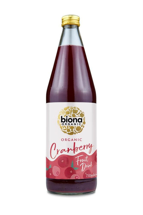 Organic Cranberry Fruit Drink 750ml - Greenlands Health Store
