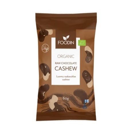 Organic Raw Chocolate Coated Cashew 60g - Greenlands Health Store