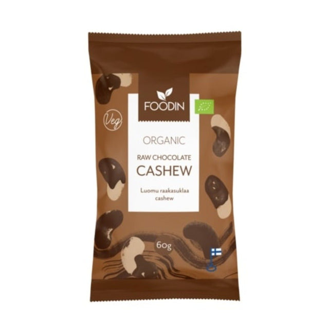 Organic Raw Chocolate Coated Cashew 60g - Greenlands Health Store